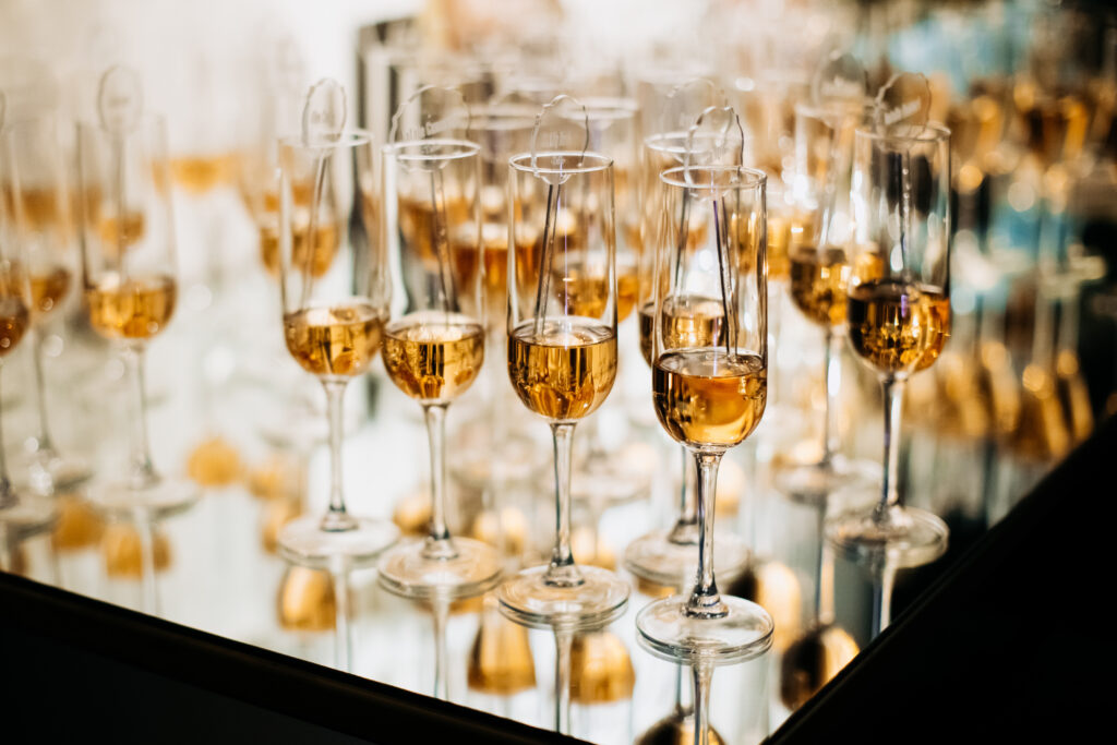 flute de champagne soirée mondaine