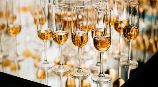 flute de champagne soirée mondaine